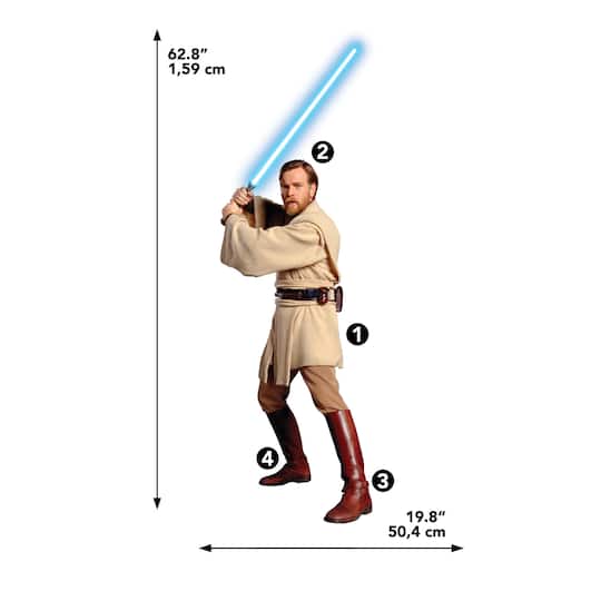 RoomMates Classic Obi-Wan Peel & Stick Giant Wall Decals | Michaels®
